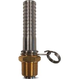 Sani-Lav® N22 Swivel Hose Adapter Brass 1/2 MNPT x 5/8 Hose Barb N22