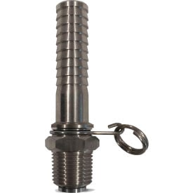 Sani-Lav® N22S Swivel Hose Adapter Stainless Steel 1/2 MNPT x 5/8 Hose Barb N22S