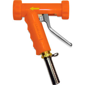 Sani-Lav® N8120 Lrge Low-Flow Indust Spray Nozzle Safety Ornge w/Brass Swivel Hose Adapter N8120