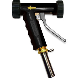 Sani-Lav® N81B20 Large Low-Flow Industrial Spray Nozzle Black w/Brass Swivel Hose Adapter N81B20