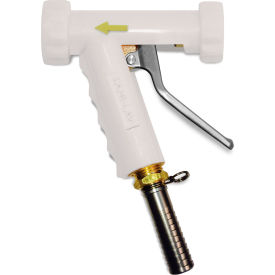 Sani-Lav® N81W20 Large Low-Flow Industrial Spray Nozzle White w/Brass Swivel Hose Adapter N81W20