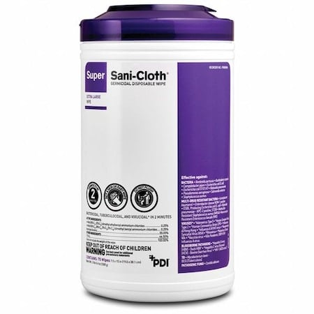 Disinfecting Wipes, 75 ct, Canister, PK6 MPN:P86984