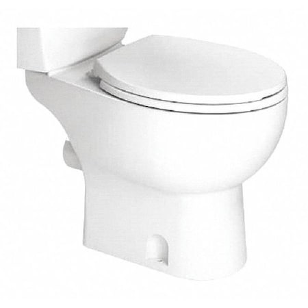 Toilet Bowl, Floor Mount, Round, White MPN:083