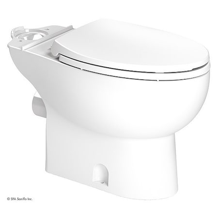 Toilet Bowl, Floor Mount, Elongated, White MPN:087