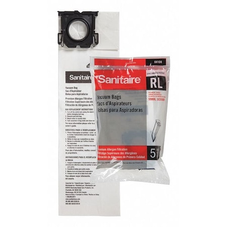 Vacuum Bag, Paper, 6-1/2