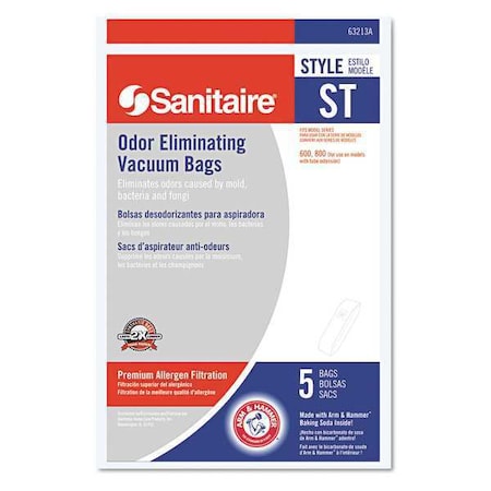 Vacuum Bags, for Sanitaire Upright, PK10, 10 PK MPN:EUR 63213-10