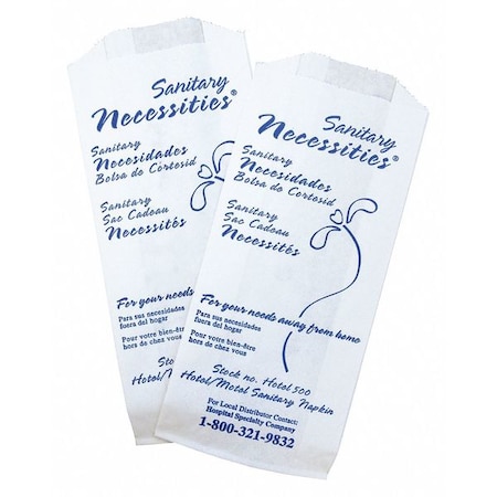 Sanitary Napkin Bag, PK500 MPN:HOTEL-500