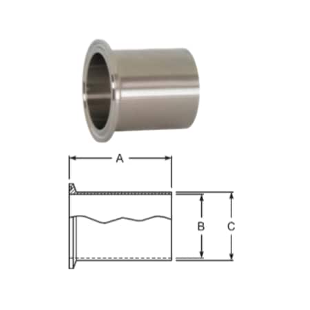 Automated Weld Clamp Ferrule 2.250