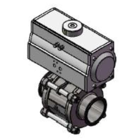 Encapsulated ISO 5211 Clamp Ball Valve 3 MPN:TCBVS-SR-300