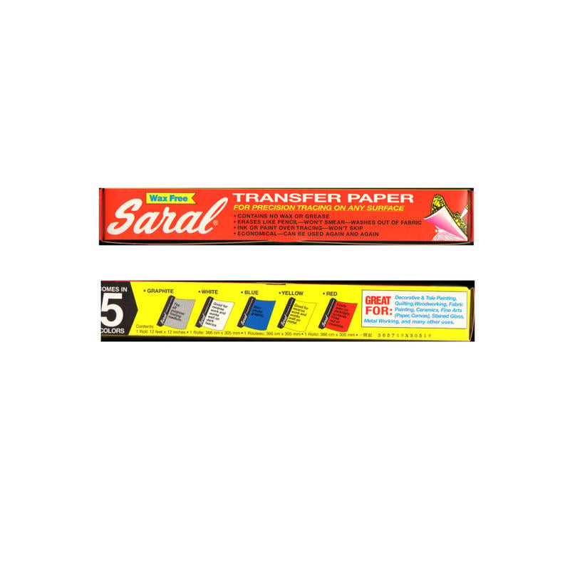 Saral Transfer Paper, 12 1/2in x 12ft Roll, White MPN:ROLL WHITE