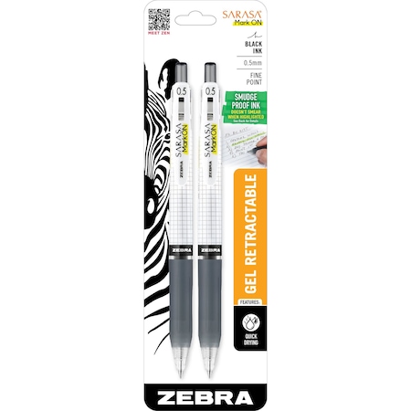 Gel Retractable, Black, PK2 MPN:48412