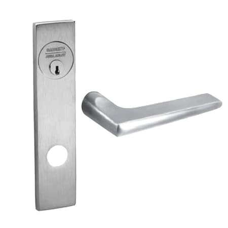 Fail Secure, 12V Electrified Mortise Lock, LE1 Escutcheon, F Lever, Satin Chrome MPN:8271-12V LE1F 26D