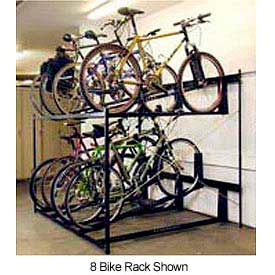 Saris® Non-Lockable Two Tier 6 Bike Storage Rack 8016
