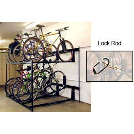 Saris® Lockable Two Tier 8 Bike Storage Rack 72 x 63 8180