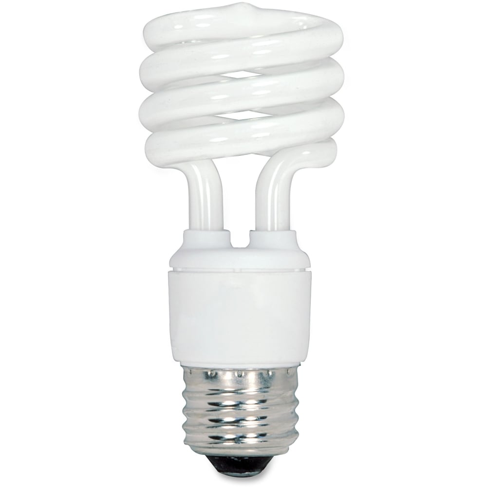 Satco Spiral T2 Fluorescent Light Bulbs, 13 Watt, Box Of 4 (Min Order Qty 4) MPN:S6235