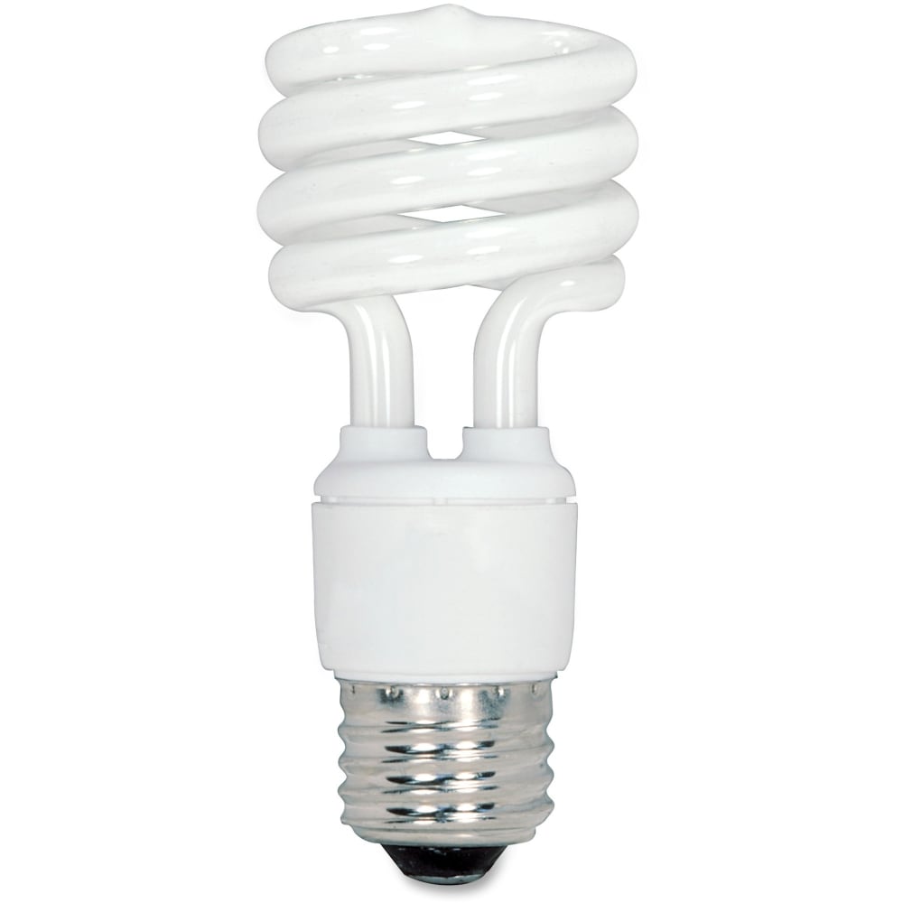 Satco Spiral T2 Fluorescent Light Bulbs, 13 Watt, Box Of 4 (Min Order Qty 4) MPN:S6235 Satco Spiral T2 Fluorescent Light Bulbs, 13 Watt, Box Of 4 (Min Order Qty 4) MPN:S6235