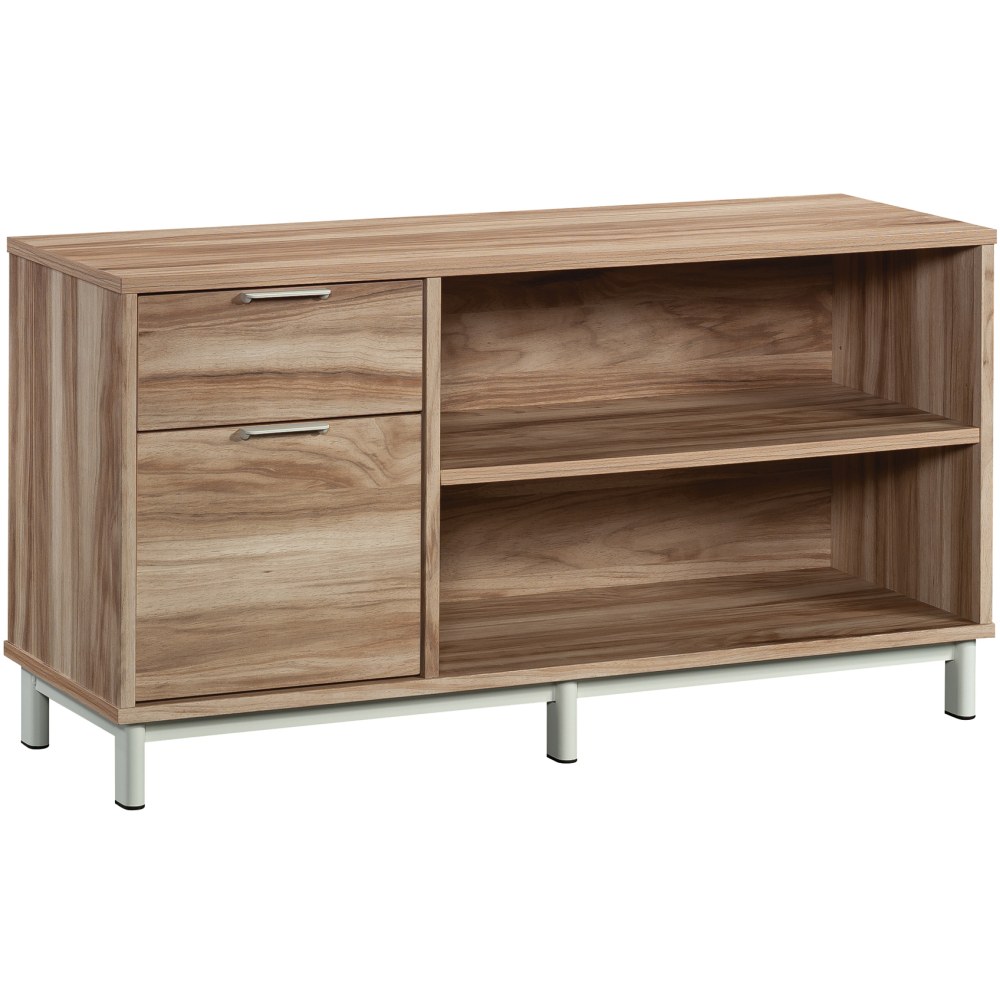 Sauder Bergen Circle Commercial 45inW x 15-1/2inD Lateral 2-Drawer Credenza File Cabinet, Kiln Acacia MPN:426291