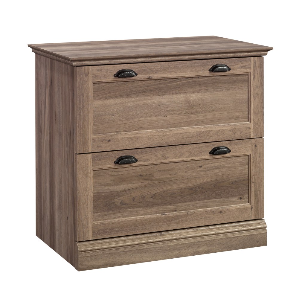 Sauder Barrister Lane 32-3/8inW x 19-1/2inD Lateral 2-Drawer File Cabinet, Salt Oak MPN:431068