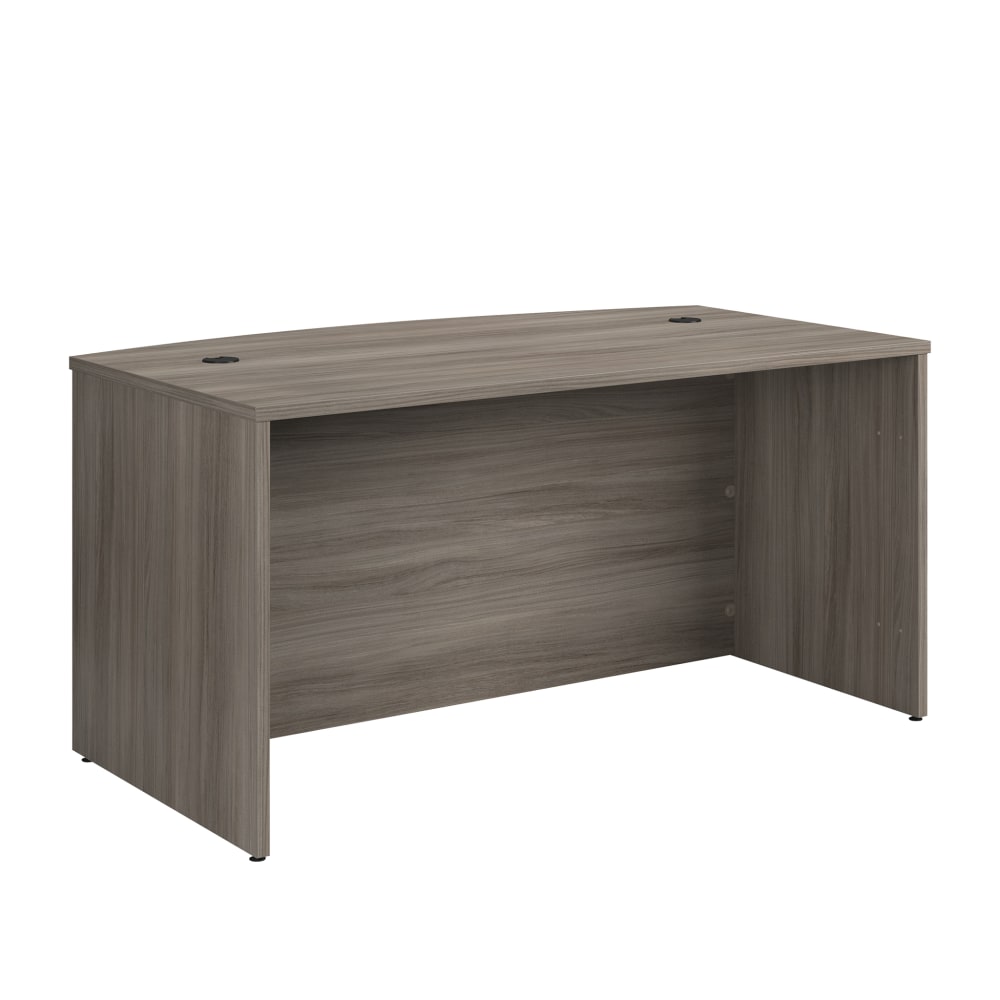 Sauder Affirm 59inW Bow-Front Computer Desk, 59inW, Hudson Elm MPN:427428
