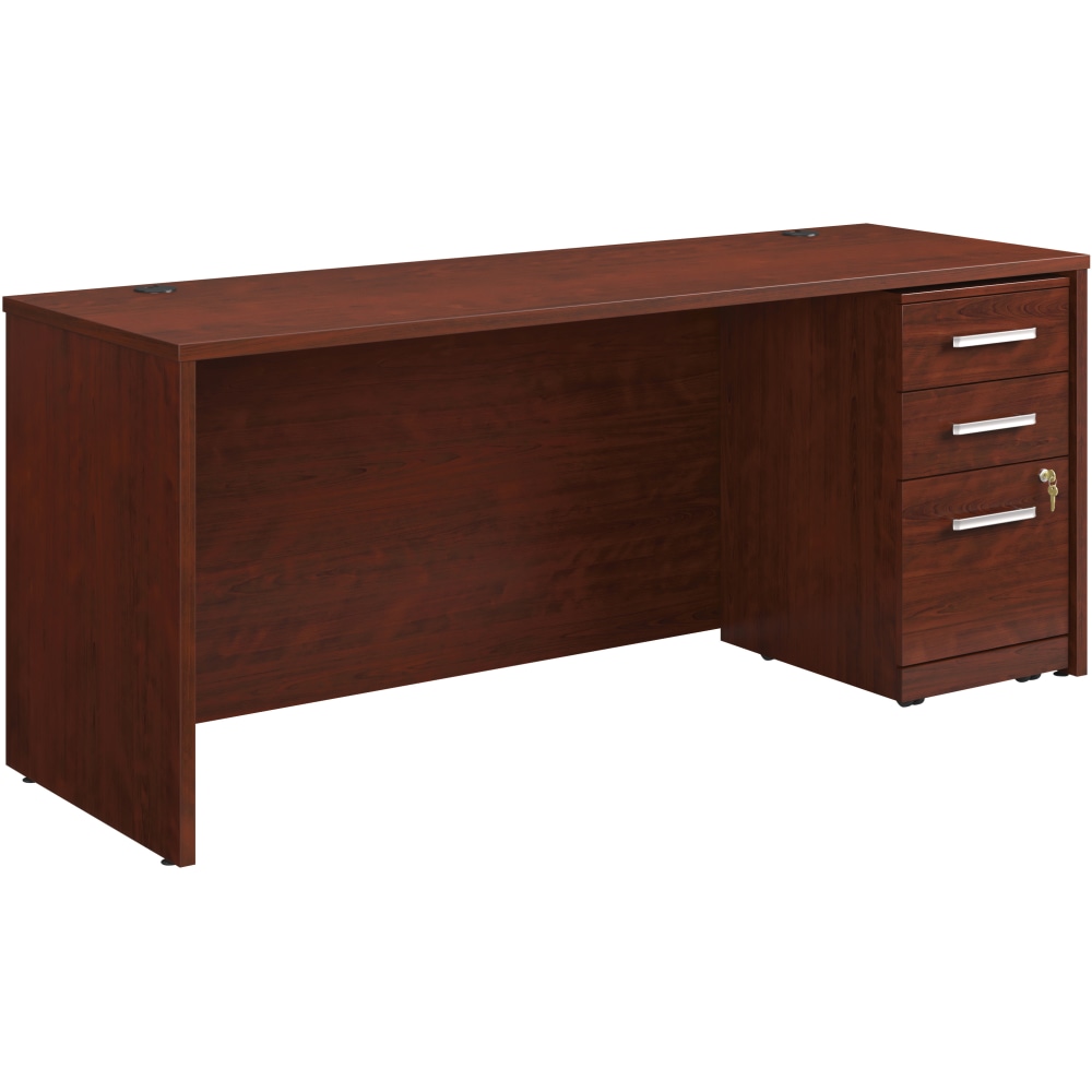 Sauder Affirm Collection Executive Desk With 3-Drawer Mobile Pedestal File, 72inW x 24inD, Classic Cherry MPN:430197