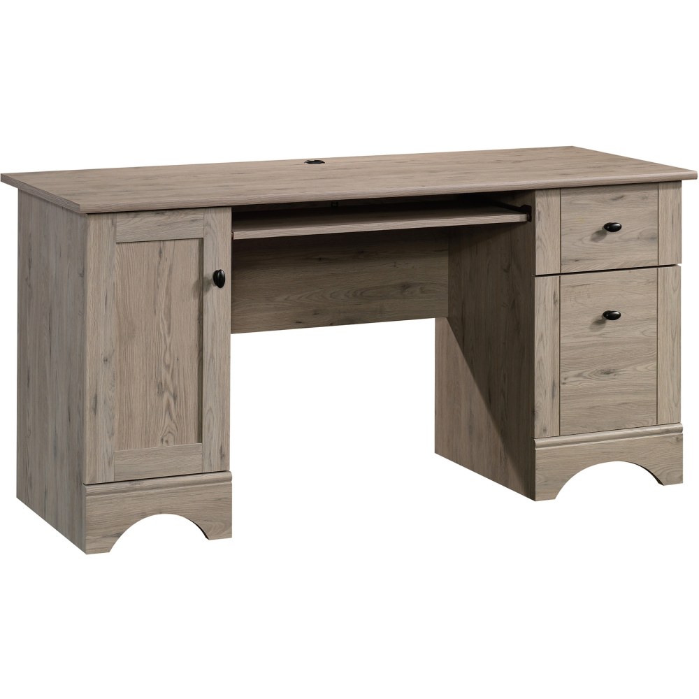 Sauder Select 60inW Double-Pedestal Computer Desk, Laurel Oak MPN:429448