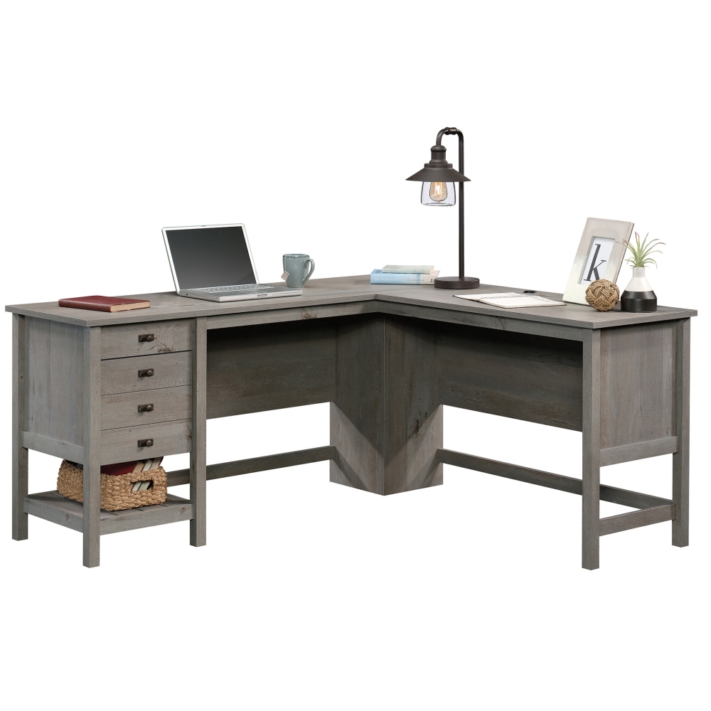 Sauder Cottage Road 65inW L-Shaped Corner Desk, Mystic Oak MPN:428224