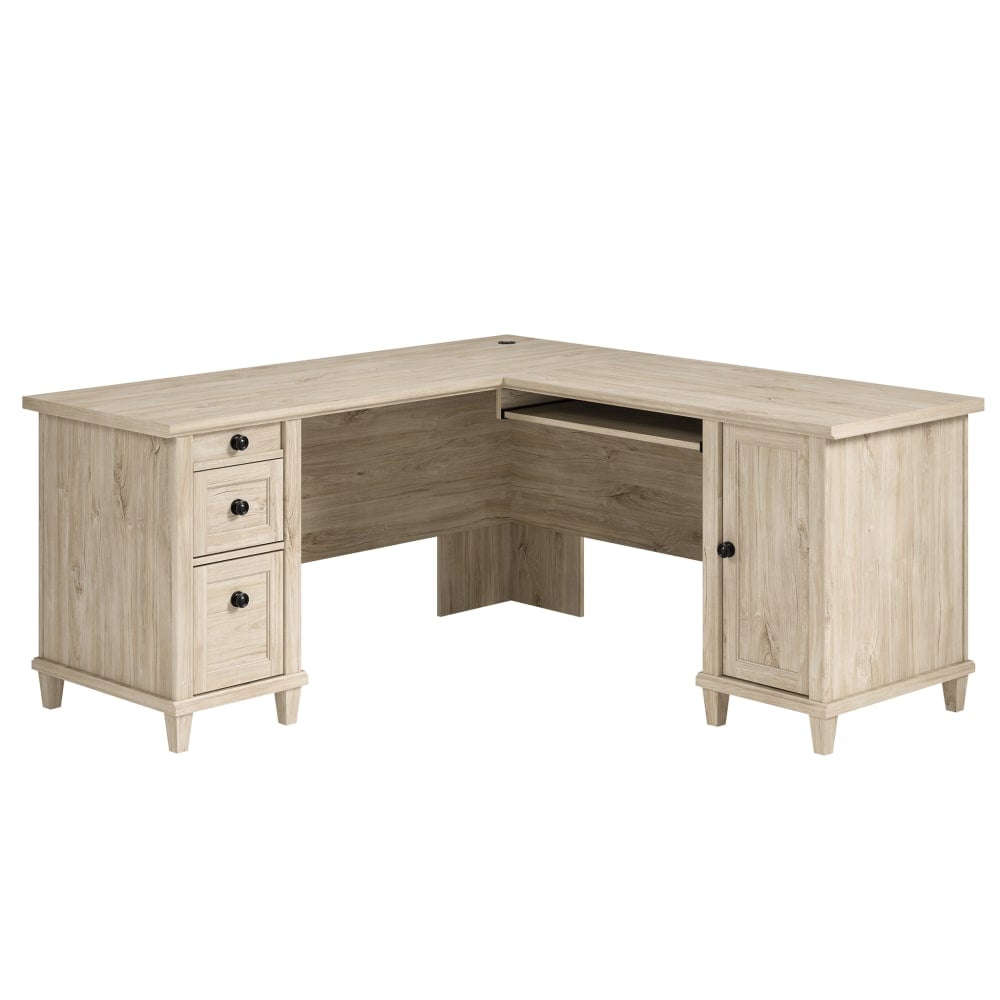Sauder Hammond 65inW L-Shaped Corner Desk, Chalk Oak MPN:428243