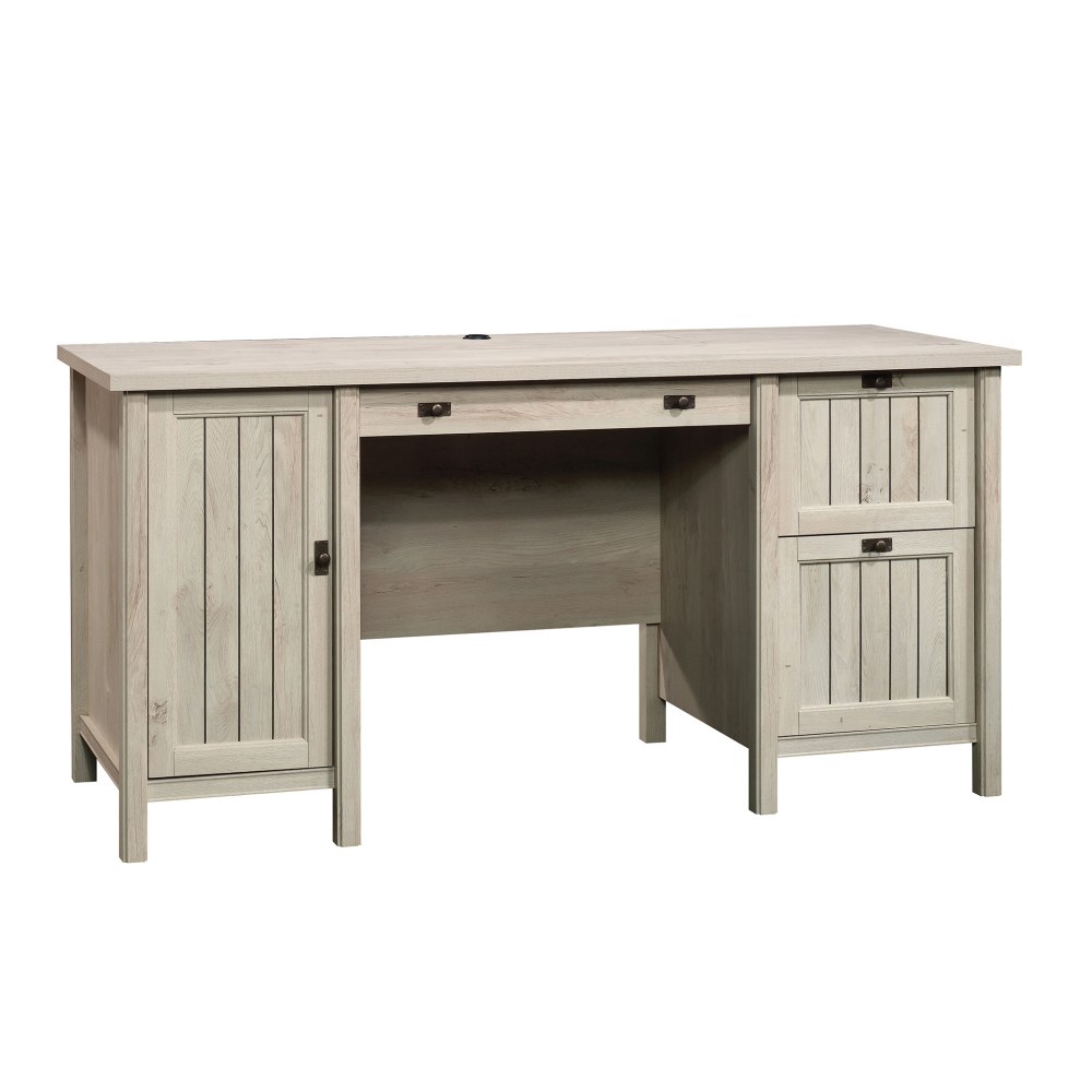 Sauder Costa 60inW Computer Desk, Chalked Chestnut MPN:421934