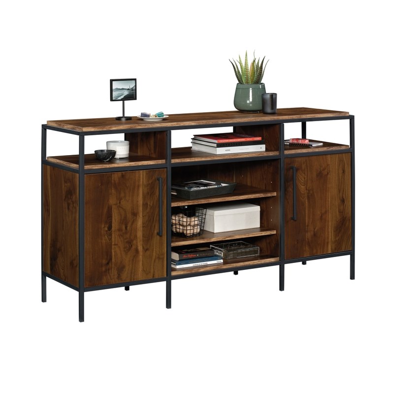 Sauder Nova Loft Credenza For 65in TVs, Grand Walnut MPN:423722