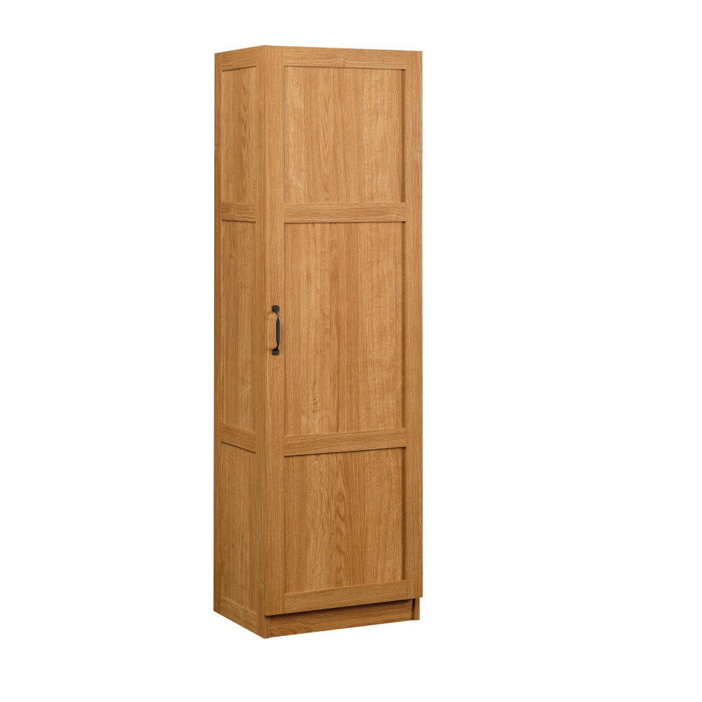Sauder Select Storage Pantry, 60inH x 18inW x 13-7/8inD, Highland Oak MPN:419983