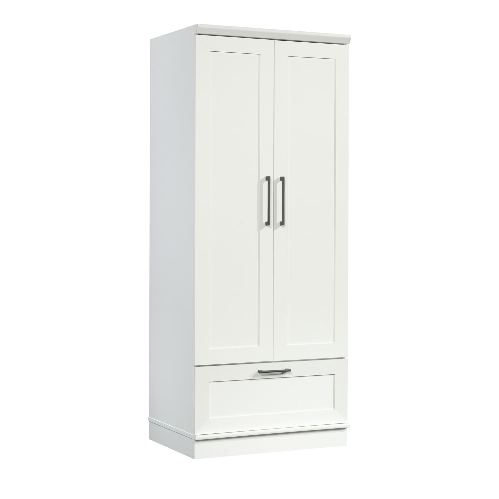Sauder Homeplus Storage Cabinet Closet, 2 Shelves, Soft White MPN:423144