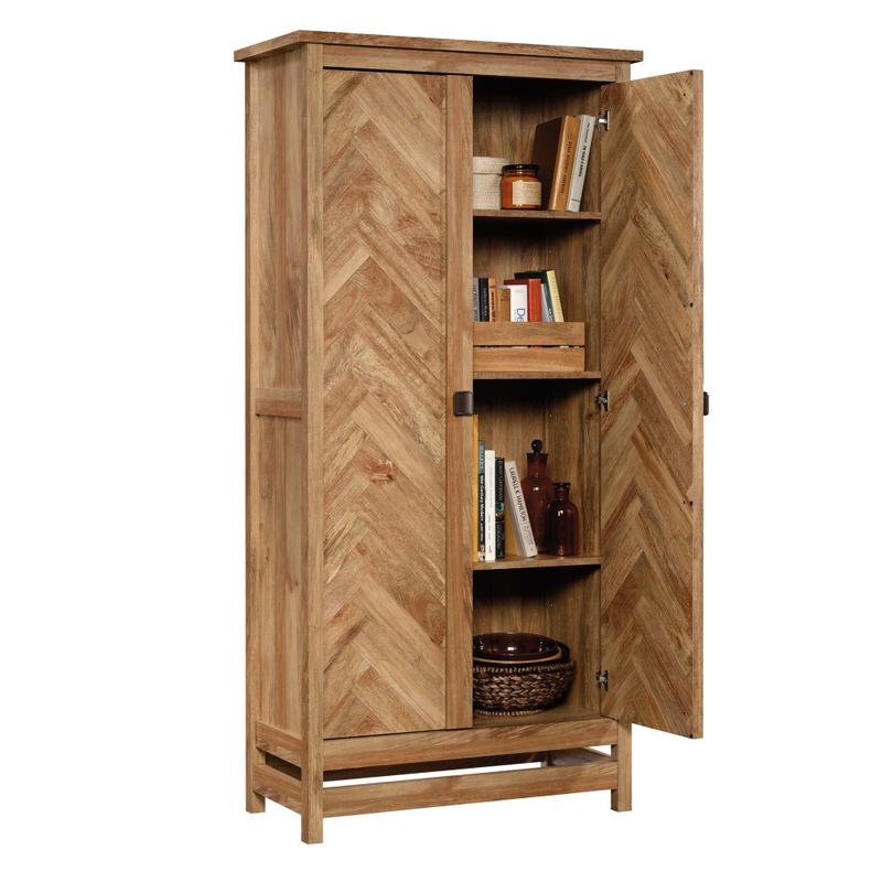Sauder Cannery Bridge Storage Cabinet, 72inH x 35-1/4inW x 16-1/4inD, Sindoori Mango MPN:424190