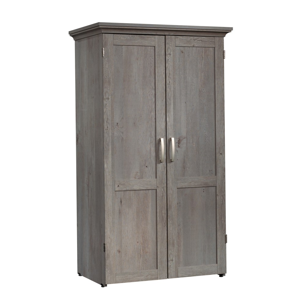 Sauder Craft 36inW Storage Armoire And Stow Away Desk, Mystic Oak MPN:430444