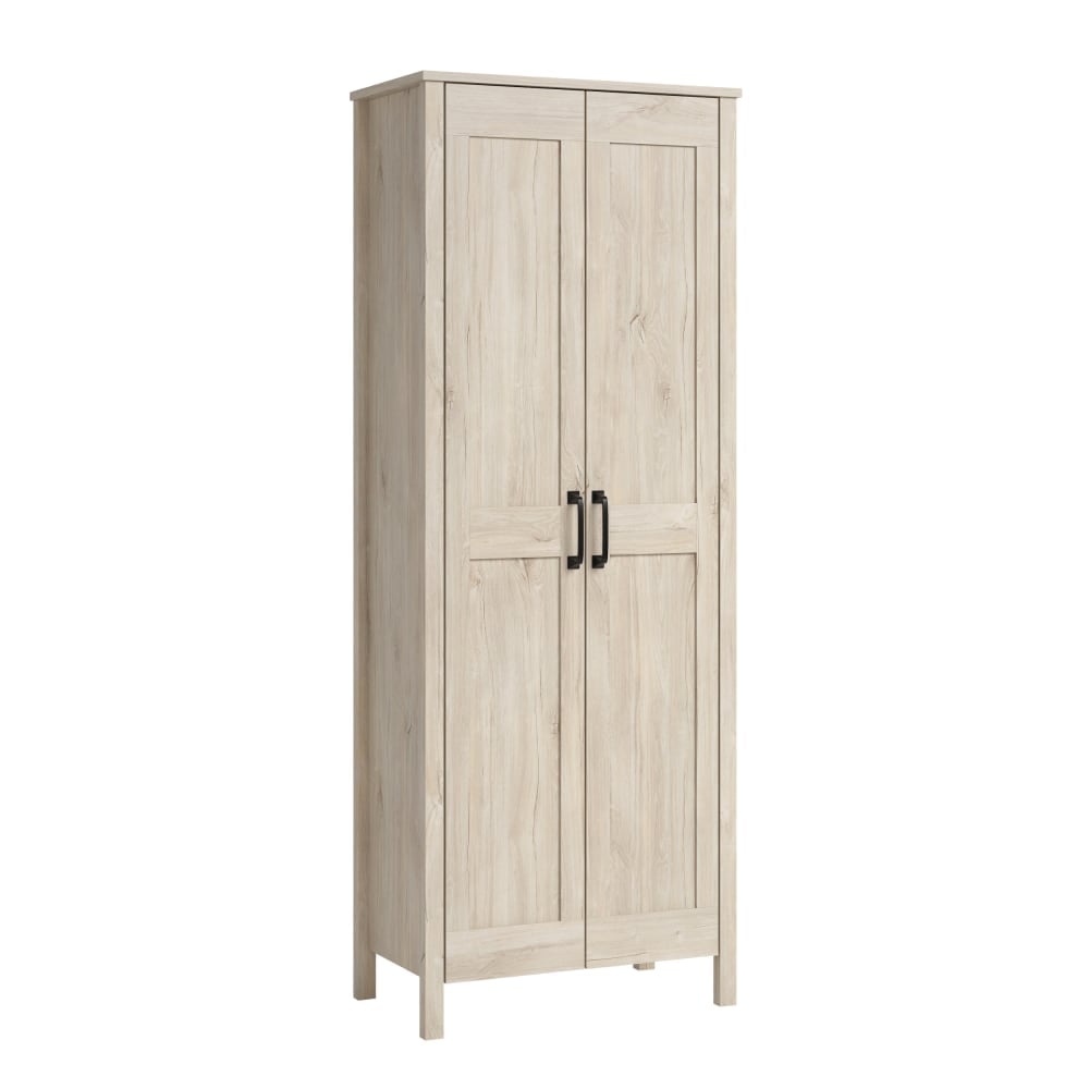 Sauder Select 28inW 2-Door Storage Cabinet, Chalk Oak MPN:433242
