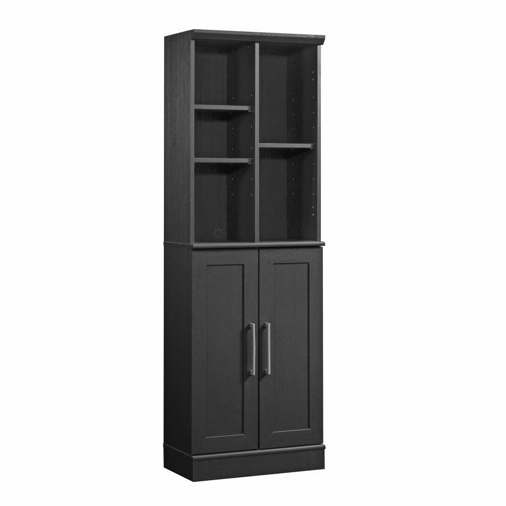 Sauder HomePlus Modern 24inW Storage Cabinet With Adjustable Doors, Raven Oak MPN:435131