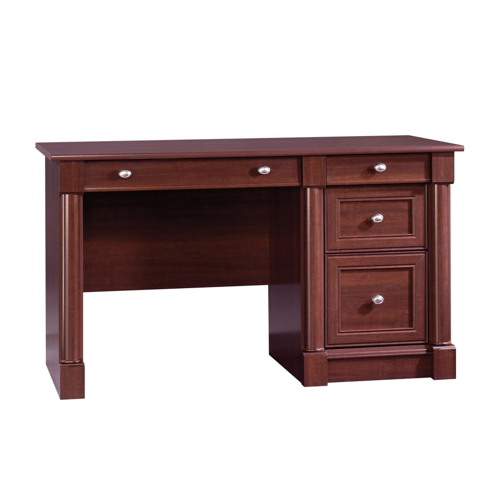 Sauder Palladia 54inW Computer Desk, Select Cherry MPN:412116