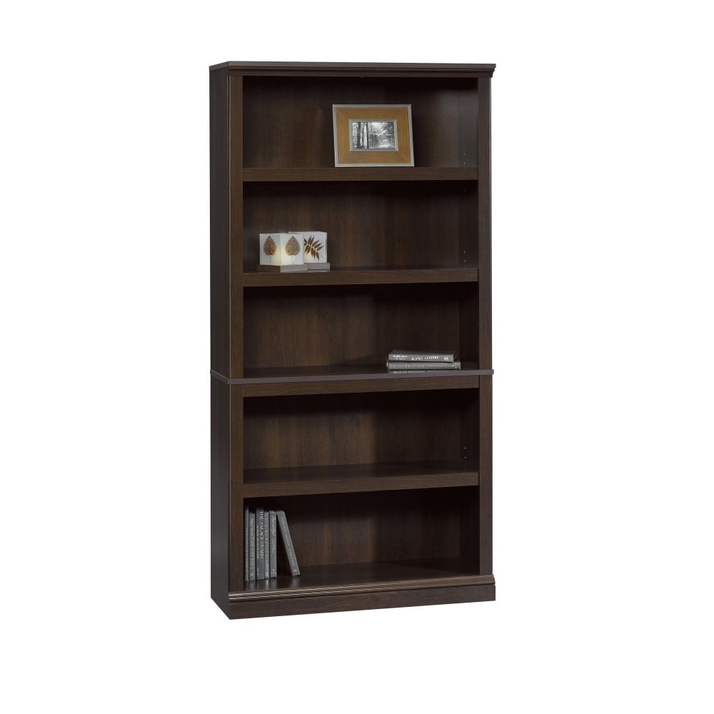Sauder Select 70inH 5-Shelf Bookcase, Cinnamon Cherry MPN:410174