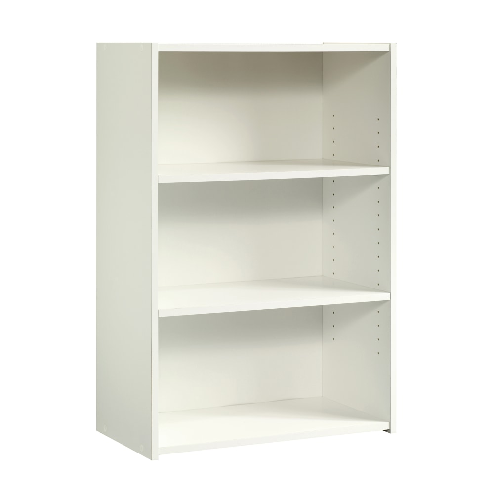 Sauder Beginnings 36inH 3-Shelf Bookcase, Soft White MPN:415541