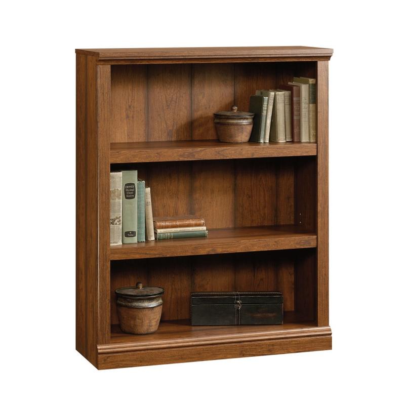 Sauder Select 44inH 3-Shelf Bookcase, Washington Cherry MPN:416348