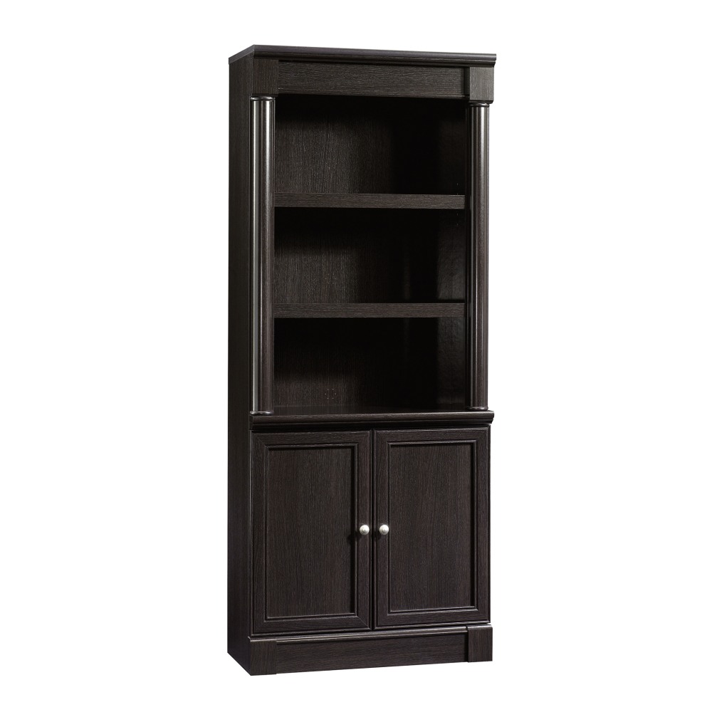 Sauder Palladia 72inH 5-Shelf Traditional Library With Doors, Wind Oak MPN:416515