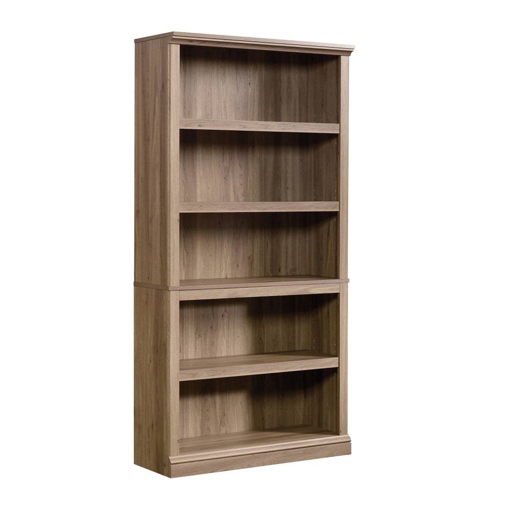 Sauder Select 69 13/16inH 5-Shelf Transitional Bookcase, Oak/Light Finish, Standard Delivery MPN:420173