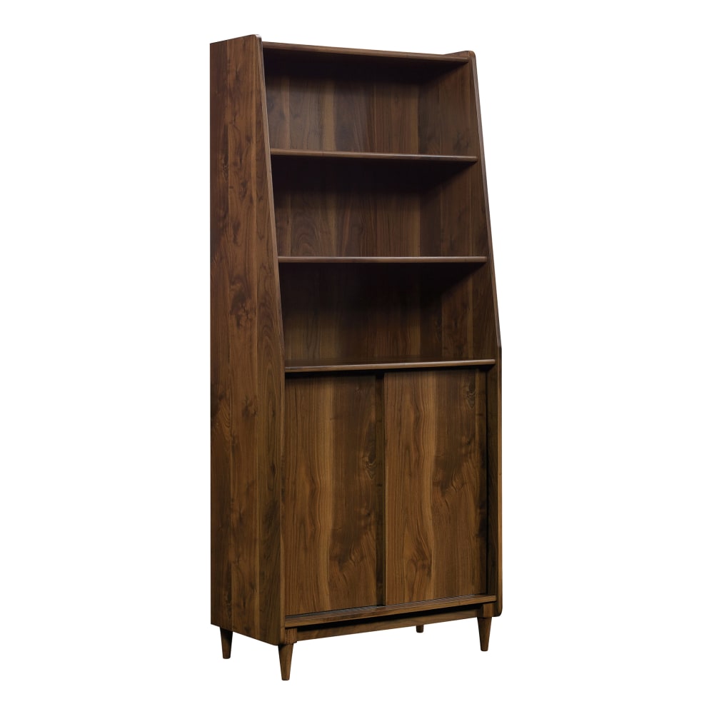 Sauder Harvey Park 71inH 5-Shelf Bookcase With Doors, Grand Walnut MPN:420282