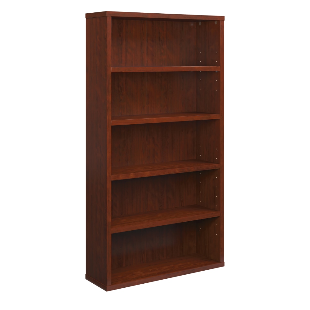 Sauder Affirm Commercial 66inH 5-Shelf Bookcase, Classic Cherry MPN:426307
