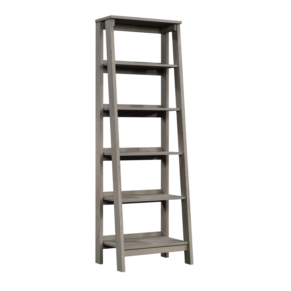 Sauder Trestle 71inH 5-Shelf Vertical Bookcase, Mystic Oak MPN:433198
