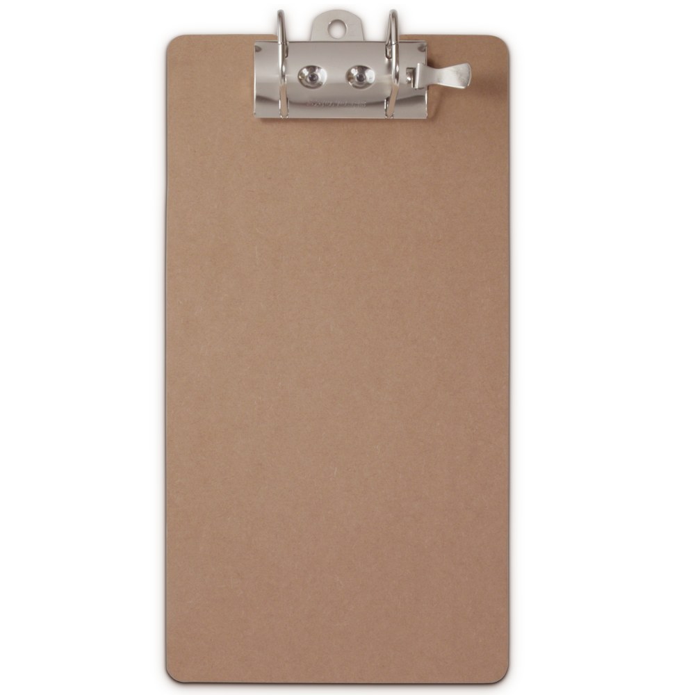 Saunders Lock-O-Matic Archboard Clipboard, 17 1/2inH x 9inW, Legal, Brown MPN:05713