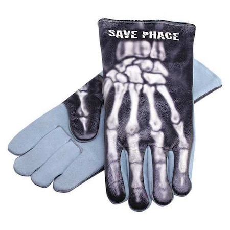 Welding Gloves, w/Skeletal Graphics, XL MPN:3012701