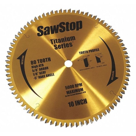 80-Teeth Circular Saw Blade, Wood MPN:BTS-P-80HATB