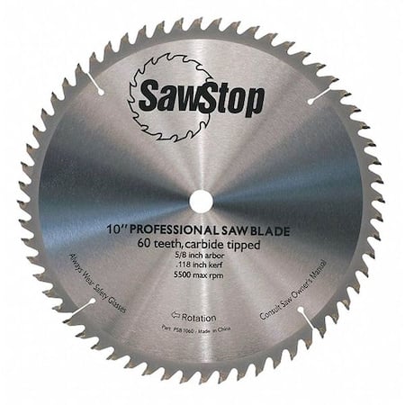 60-Teeth Circular Saw Blade, Combination MPN:CB104 184