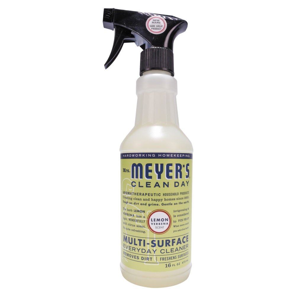 Mrs. Meyers Multipurpose Cleaner, Lemon Scent, 16 Oz Bottle, Case Of 6 MPN:663026