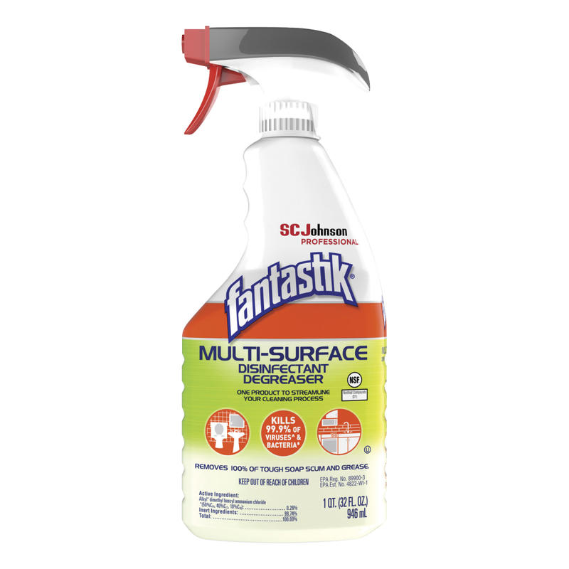 SC Johnson Professional Fantastik Disinfectant Degreaser, Fresh Scent, 32 Oz MPN:SJN311836